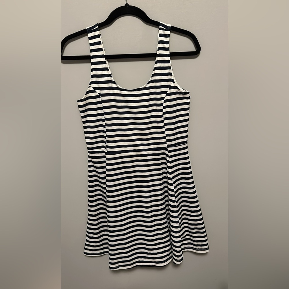 H&M Navy and White striped dress